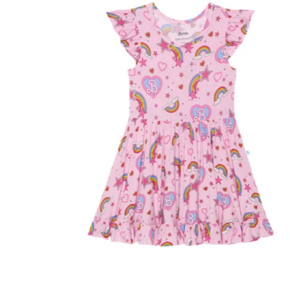 Posh Peanut Barbie Star Power Cap Sleeve Twirl Dress - Picture 4 of 4